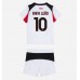 AC Milan Rafael Leao #10 Bortedraktsett Barn 2025-26 Korte ermer (+ Korte bukser)